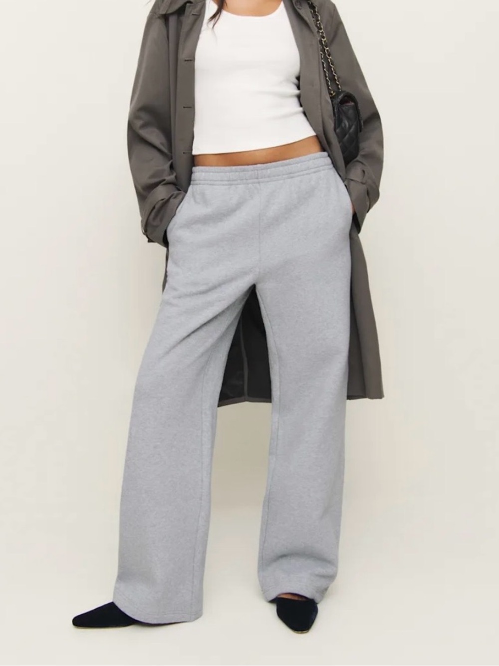 Reformation Kira Wide Leg Sweatpant